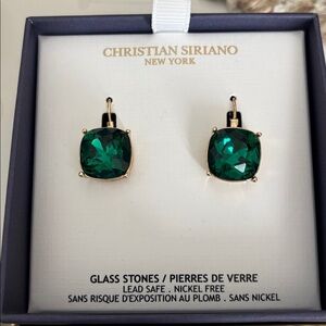 Christian Siriano New York Emerald Earrings
